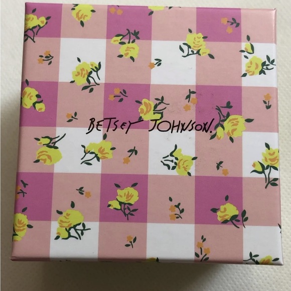 Betsey Johnson Enchanted Garden Flower & Teardrop Drop Earrings Crystal NIB - Picture 9 of 10